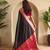 Black art silk  woven saree