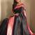 Black art silk  woven saree