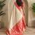 Cream art silk  woven saree