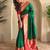 Green art silk  woven saree