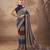 Geometric printed poly mulmul cotton saree for everyday elegance