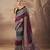 Geometric printed poly mulmul cotton saree for everyday elegance