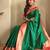 Green art silk  woven saree