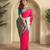 Hot pink art silk  woven saree