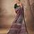 Geometric printed poly mulmul cotton saree for everyday elegance