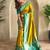 Lemon art silk  woven saree