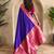 Purple art silk  woven saree