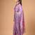Satin silk  printed saree for festive wear