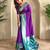 Purple art silk  woven saree