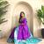 Purple art silk  woven saree