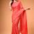 Satin silk  printed saree for festive wear