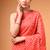 Satin silk  printed saree for festive wear
