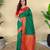 Green art silk  woven saree