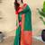 Green art silk  woven saree