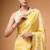 Satin silk  printed saree for festive wear