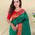 Green art silk  woven saree