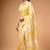Satin silk  printed saree for festive wear