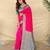 Hot pink art silk  woven saree