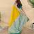 Lemon art silk  woven saree