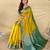 Lemon art silk  woven saree
