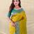 Lemon art silk  woven saree