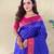 Magenta art silk  woven saree