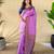 Onion pink art silk  woven saree