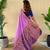 Onion pink art silk  woven saree