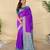 Purple art silk  woven saree