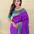 Purple art silk  woven saree