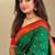 Green art silk  woven saree
