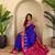 Purple art silk  woven saree