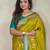 Mehendi art silk  woven saree