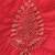 Red embroidered pure silk kurta set