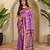 Onion pink art silk  woven saree