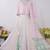 Pink embroidered georgette lehenga set
