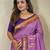 Onion pink art silk  woven saree