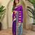 Purple art silk  woven saree