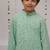 Sea green embroidered georgette kurta set
