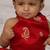 Red embroidered tissue lehenga set