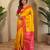 Yellow art silk  woven saree