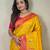 Yellow art silk  woven saree