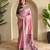 Baby pink art silk  woven saree