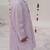 Lilac embroidered georgette kurta set