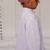 Lilac embroidered georgette kurta set