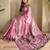 Baby pink art silk  woven saree