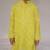 Yellow embroidered georgette kurta set