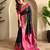 Black art silk  woven saree
