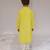 Yellow embroidered georgette kurta set