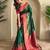 Green art silk  woven saree